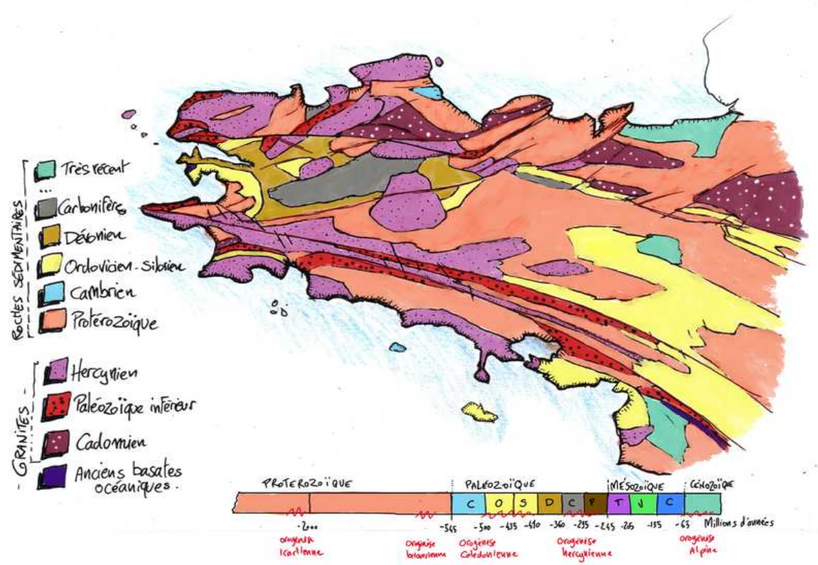 carte geologique bretagne